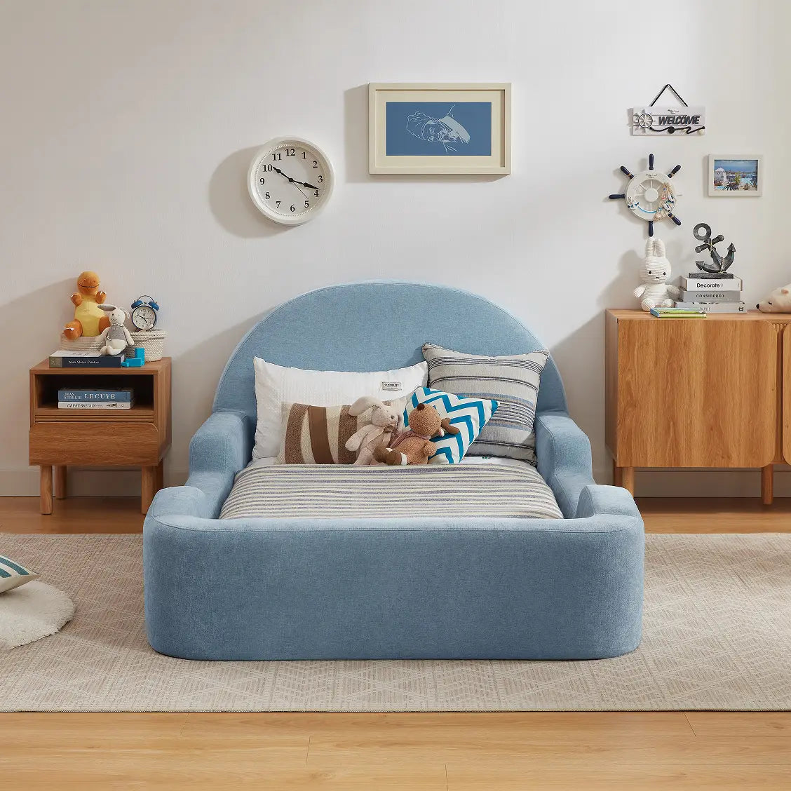 Little Lifely King Single Bed - Baby Blue