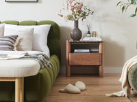 Hank Bedside Table - Walnut