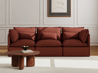 Lifely Modular 3 Seater Sofa - Rust