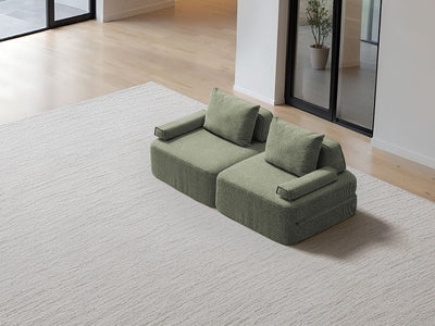 Sleeper Sofa / 2.5-Seater 2.03m Super King / Sage Green