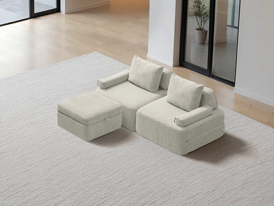 Chaise / 2-Seater Chaise 2.03m / Cream