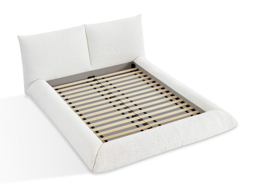Alfie Performance Fabric Bed Frame - White