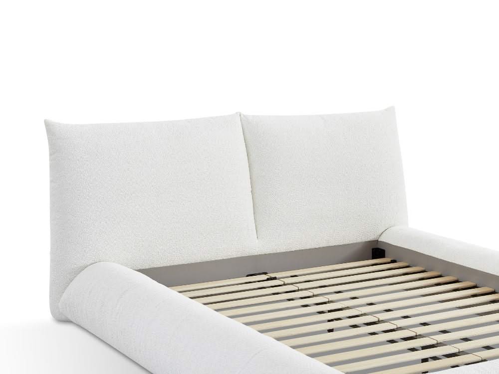 Alfie Performance Fabric Bed Frame - White