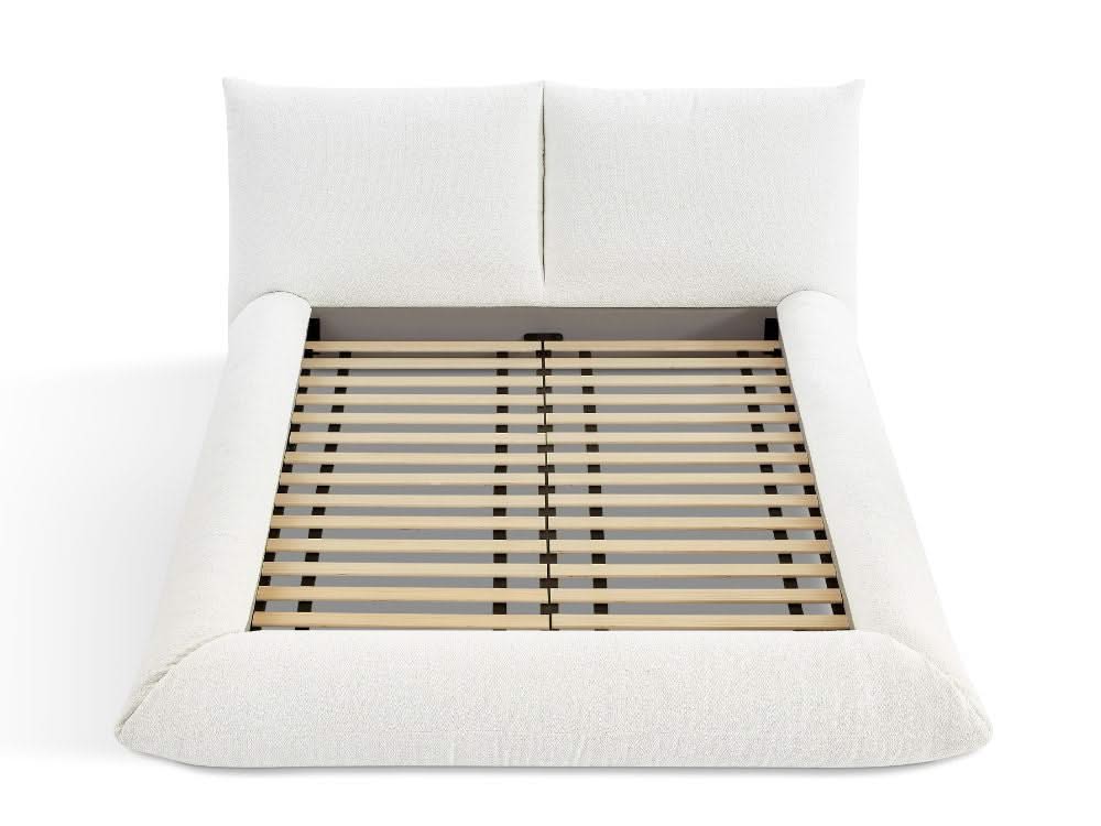 Alfie Performance Fabric Bed Frame - White