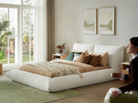 Alfie Performance Fabric Bed Frame - White