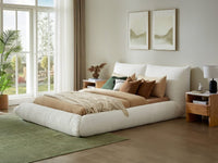 Alfie Performance Fabric Bed Frame - White