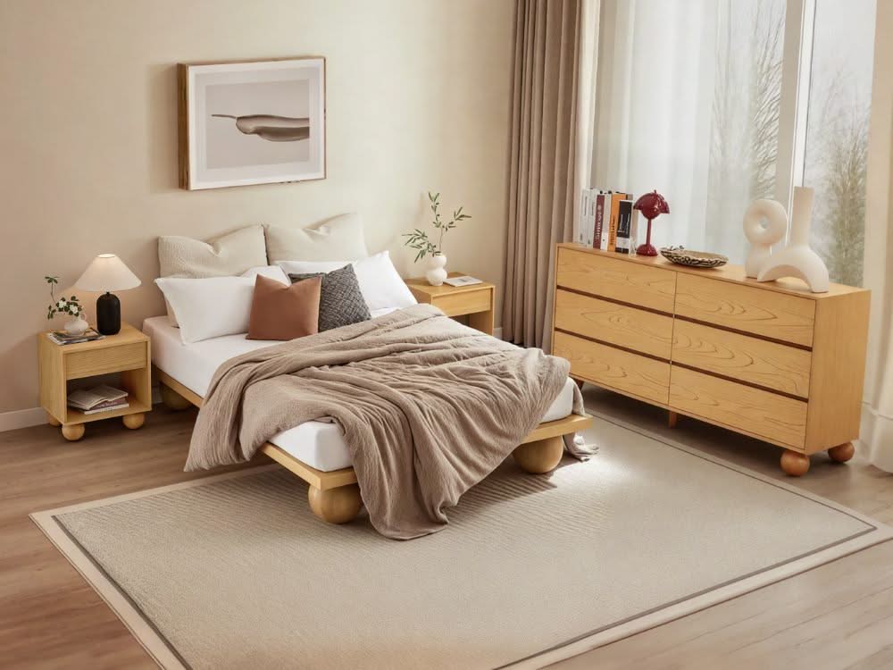 Ballico Light Oak Bedroom Collection 1