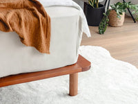 Cali Bed Base in Walnut