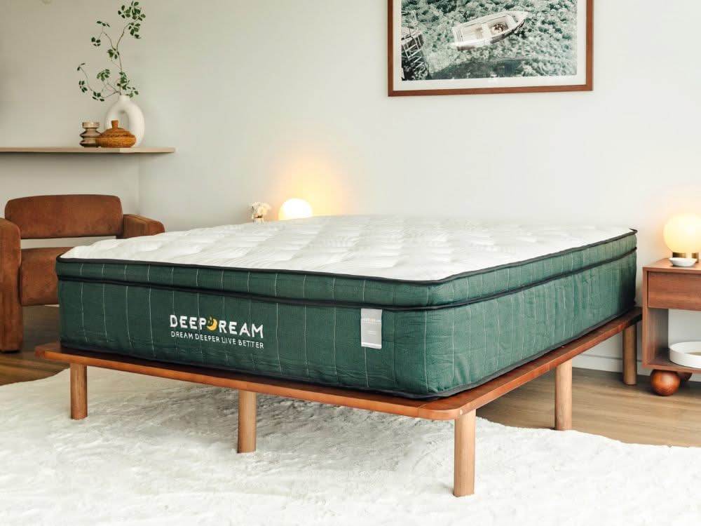 Cali Bed Base in Walnut
