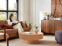 Hazel Round Coffee Table - Natural