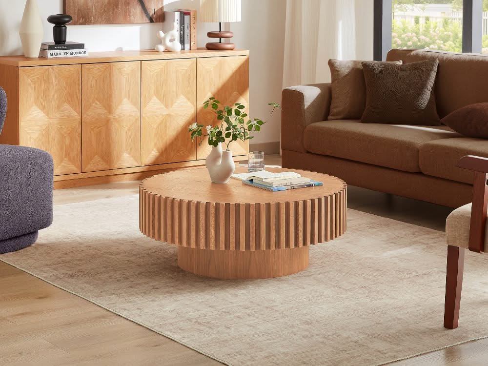 Hazel Round Coffee Table - Natural