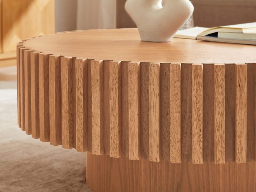 Hazel Round Coffee Table - Natural