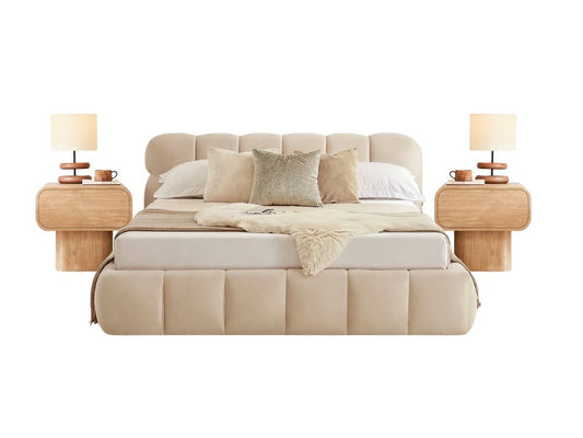 Jose Bed Frame + Alison Bedside Tables Bundle