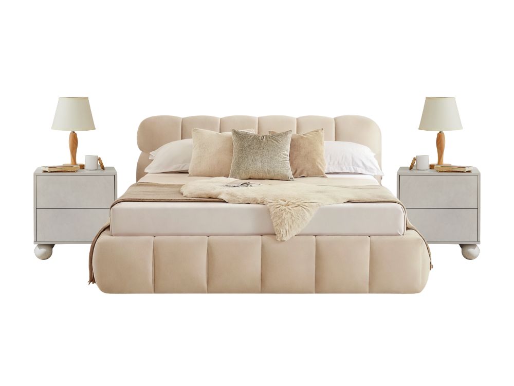 Jose Bed Frame + Ally Bedside Tables Bundle