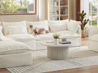 Lifely Modular 7 Seater Corner Sofa - White