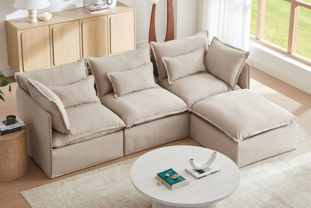 Lifely Modular Washable Ottoman
