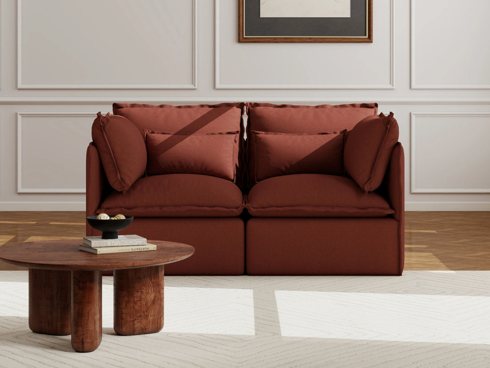 Lifely Modular 2 Seater Sofa - Rust