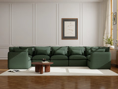 7 Seater / U-Sectional / Dark Green