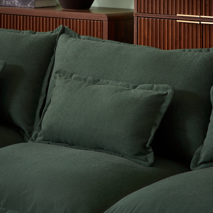 Dark green sofa