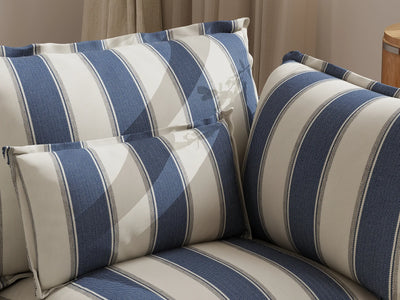 2 Seater Slipcover Only (Sofa not included) / Sofa / Blue Stripes