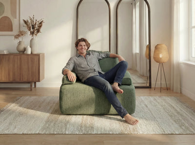 Sleeper Sofa / Sleeper Chair / Sage Green