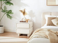 Twix Bedside Table White