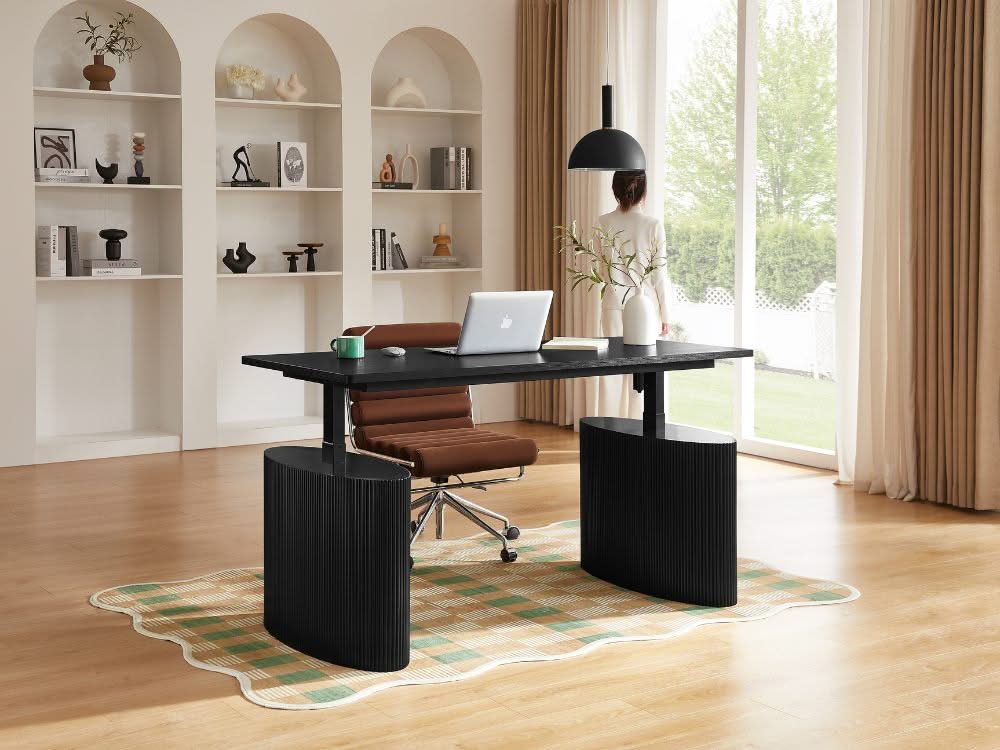 Willy Electric Height Adjustable Desk - Black