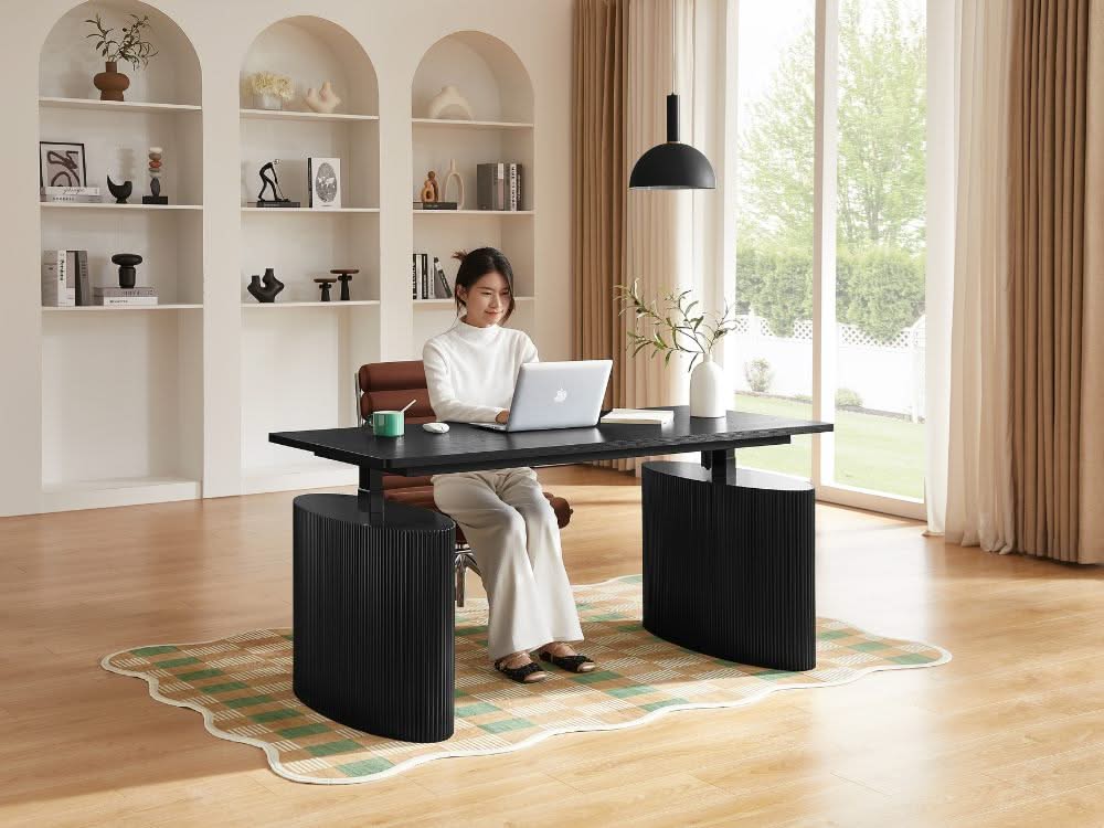 Willy Electric Height Adjustable Desk - Black