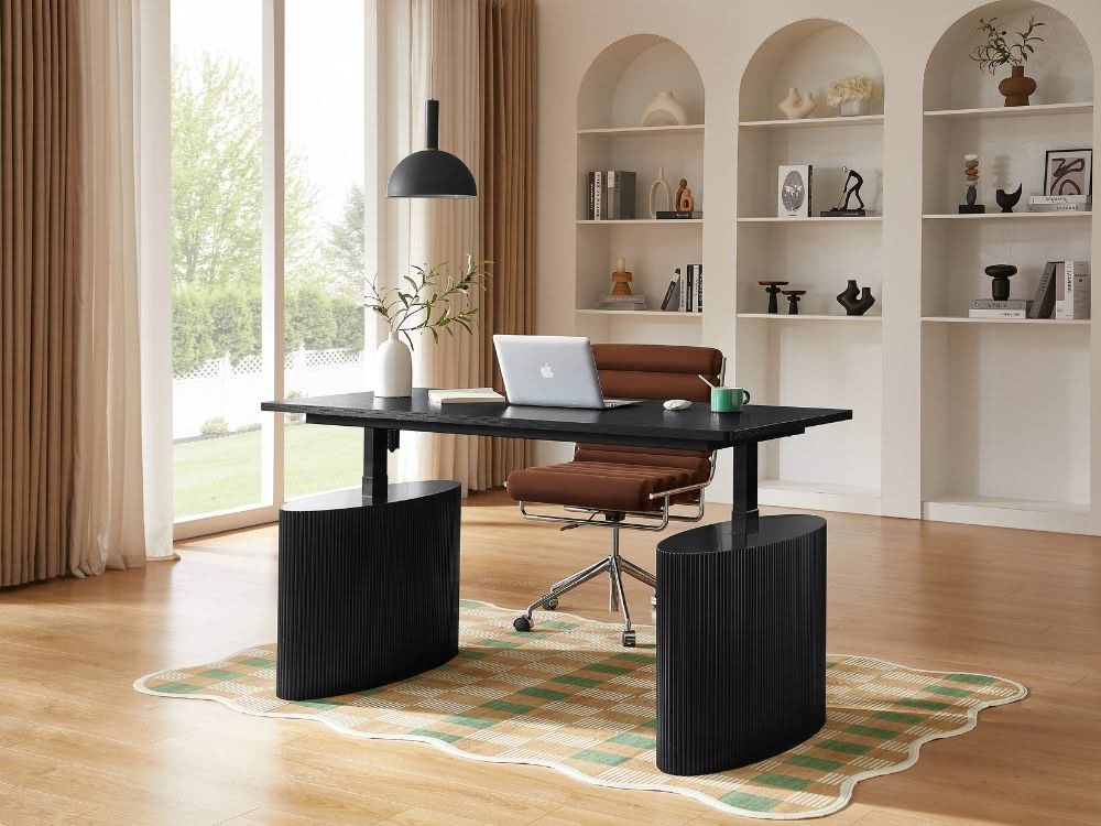 Willy Electric Height Adjustable Desk - Black