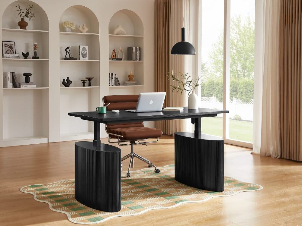 Willy Electric Height Adjustable Desk - Black