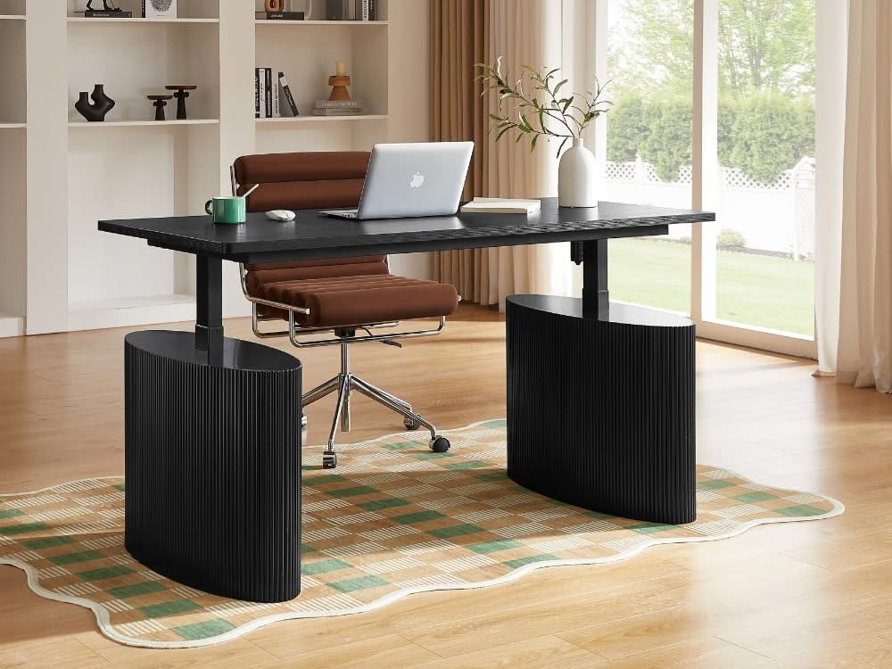 Willy Electric Height Adjustable Desk - Black