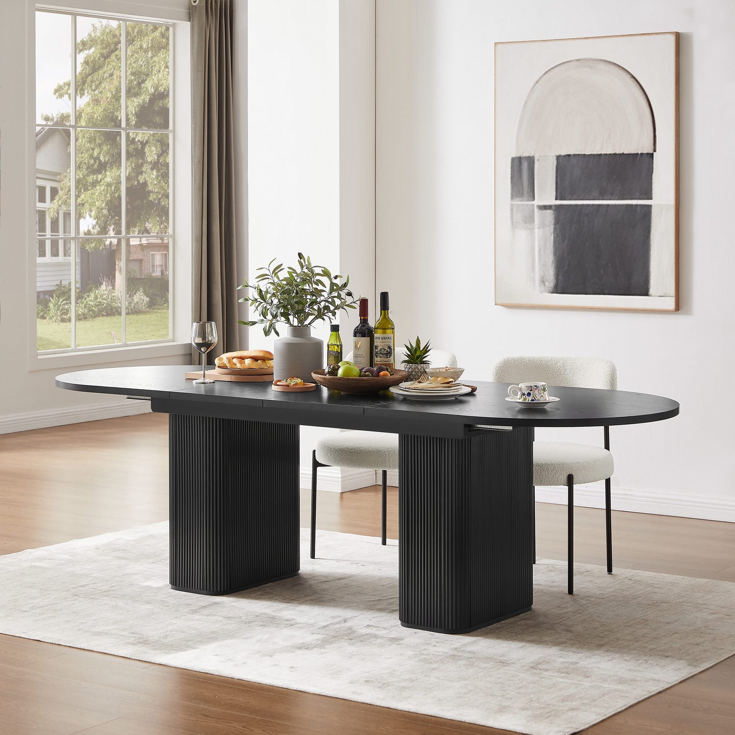 Tate Extendable Dining Table - Black