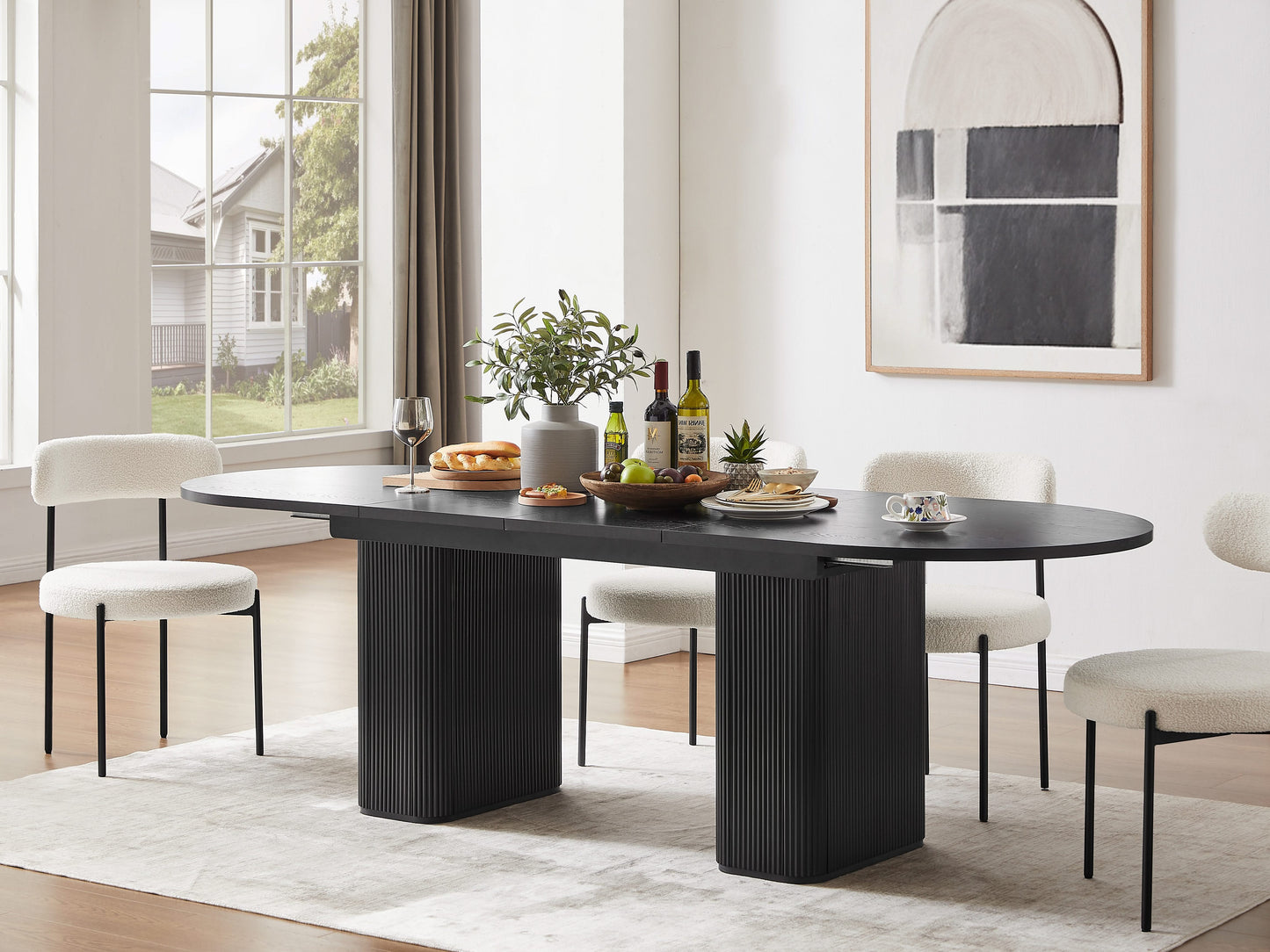 Tate Extendable Dining Table - Black