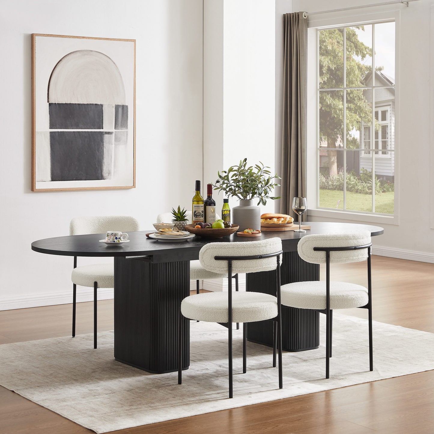 Tate Extendable Dining Table - Black