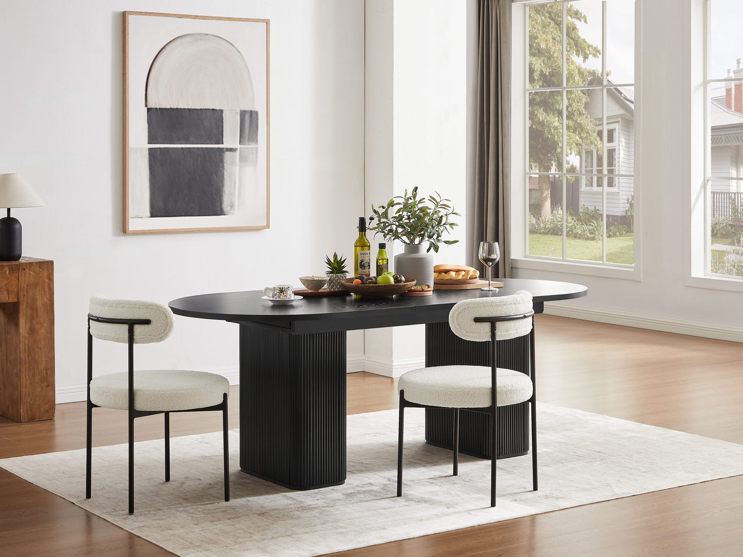 Tate Extendable Dining Table - Black