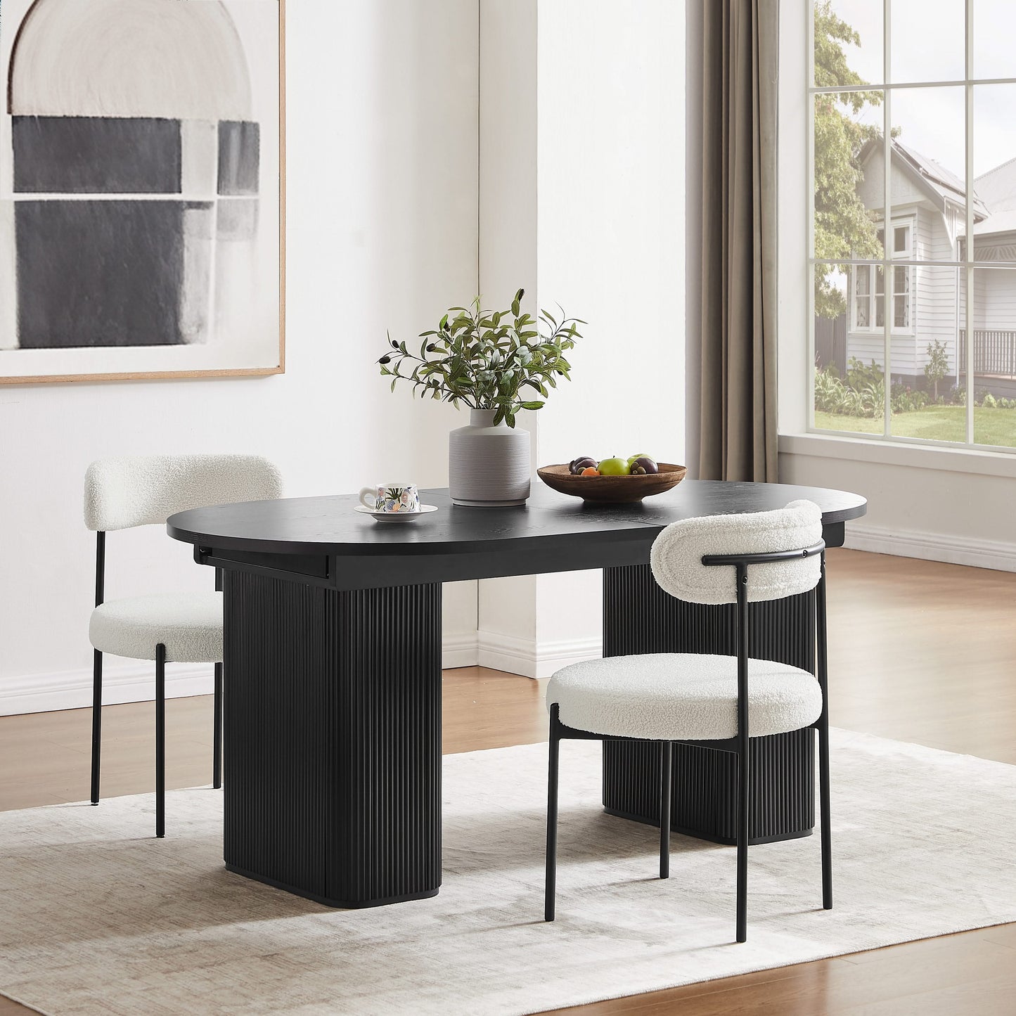 Tate Extendable Dining Table - Black