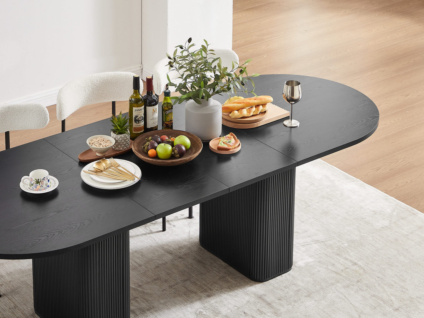 Tate Extendable Dining Table - Black