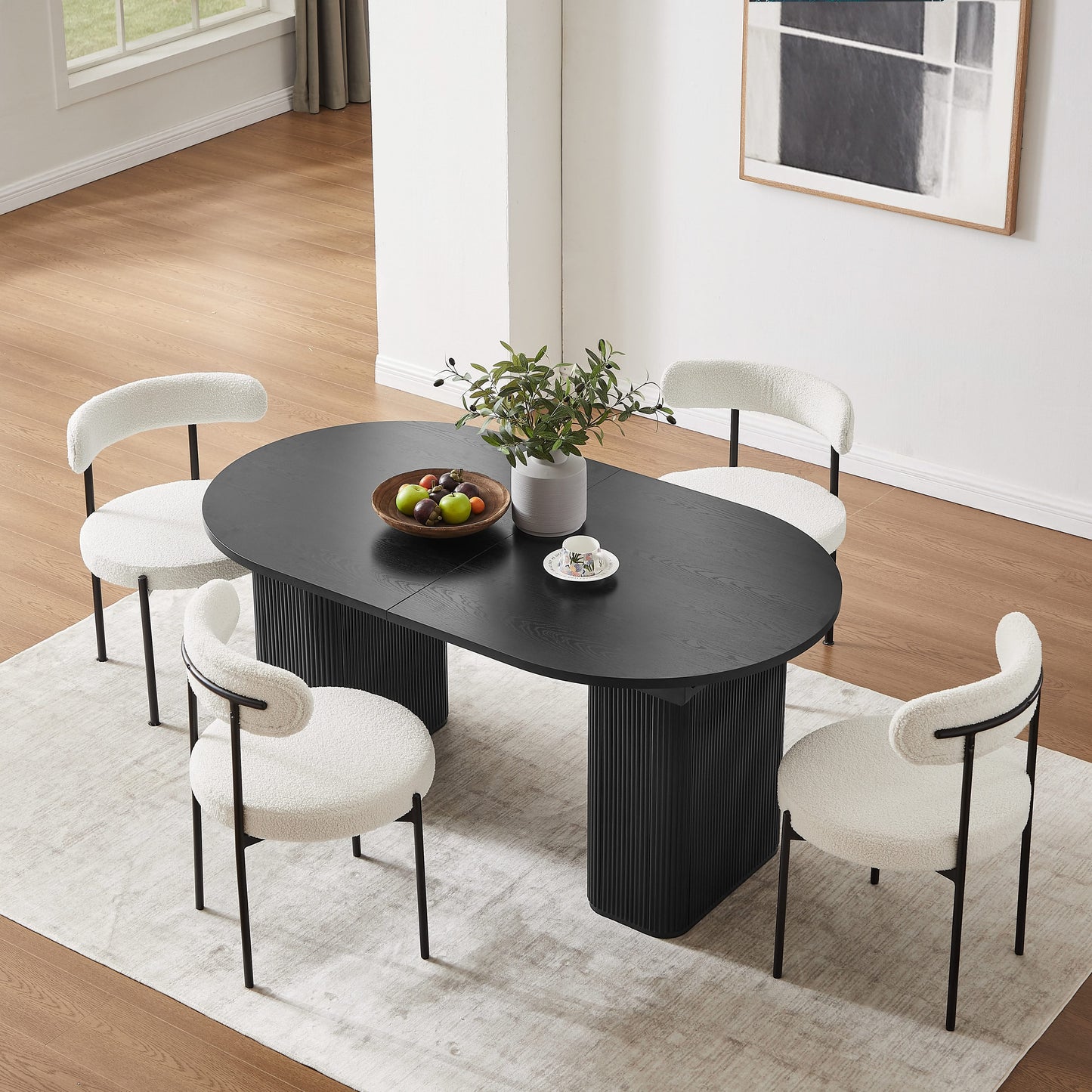 Tate Extendable Dining Table - Black