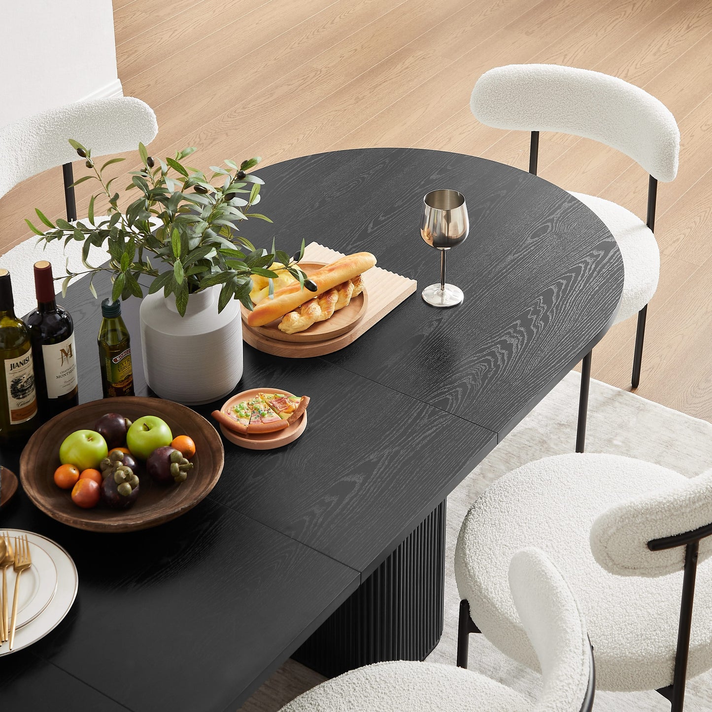 Tate Extendable Dining Table - Black