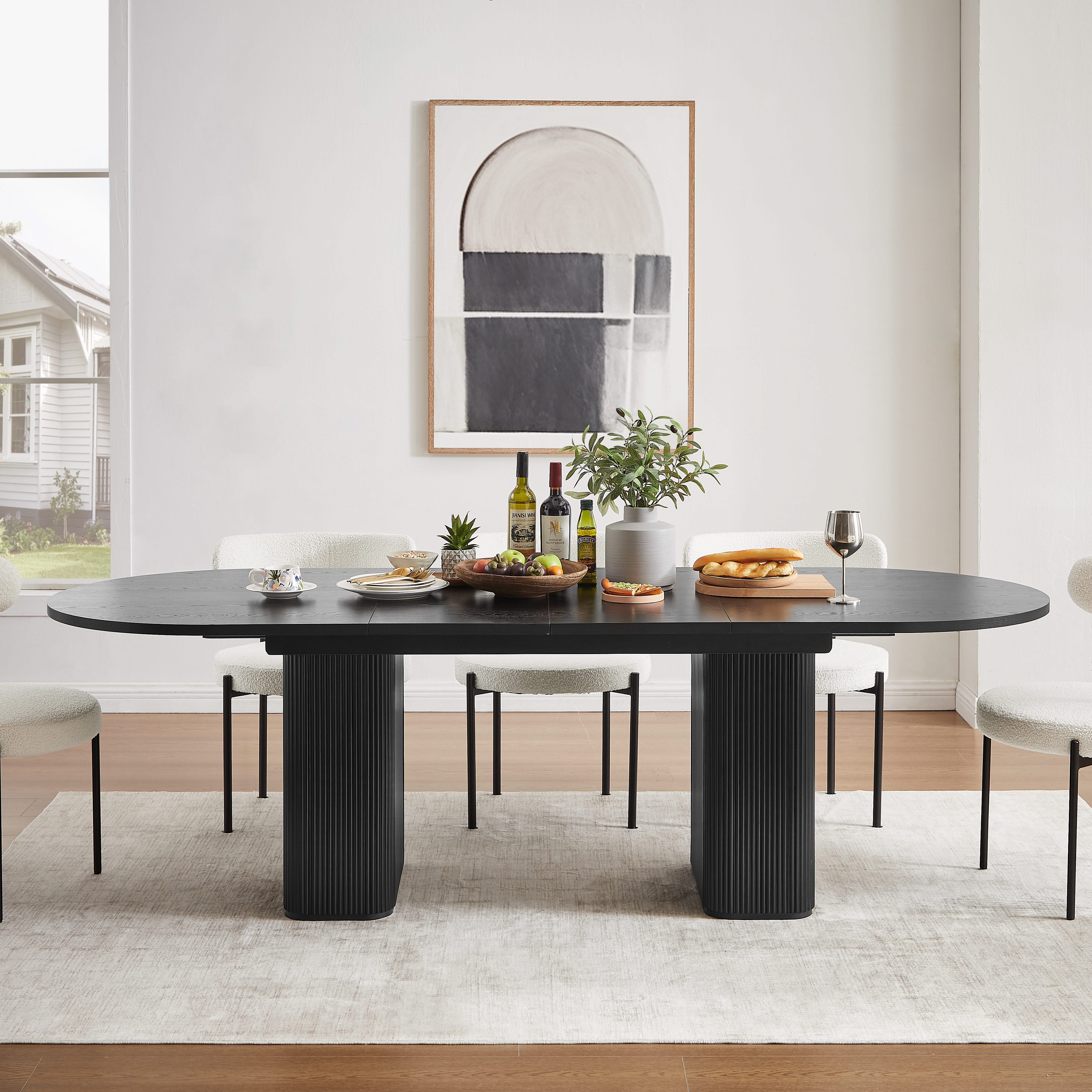 Tate Extendable Dining Table - Black