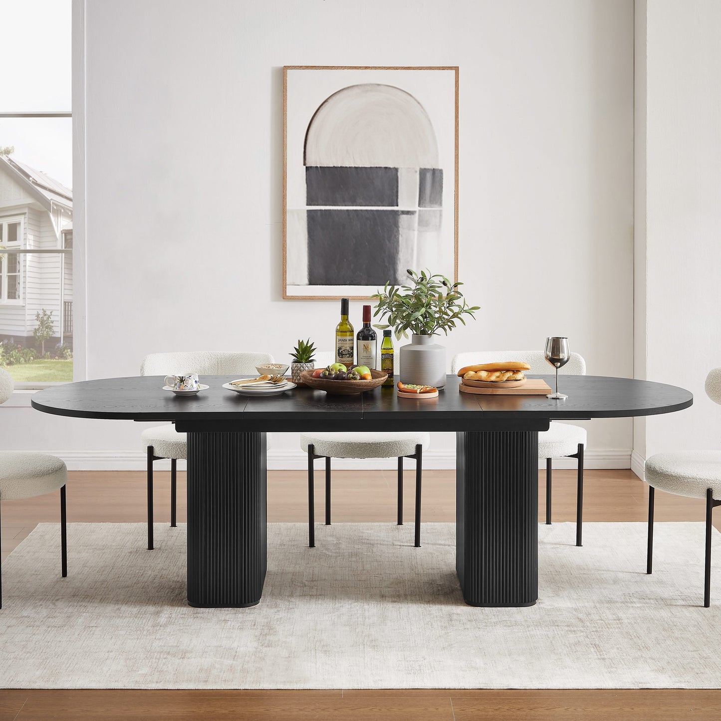 Tate Extendable Dining Table - Black